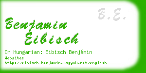 benjamin eibisch business card